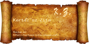 Kertész Zita névjegykártya