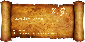 Kertész Zita névjegykártya